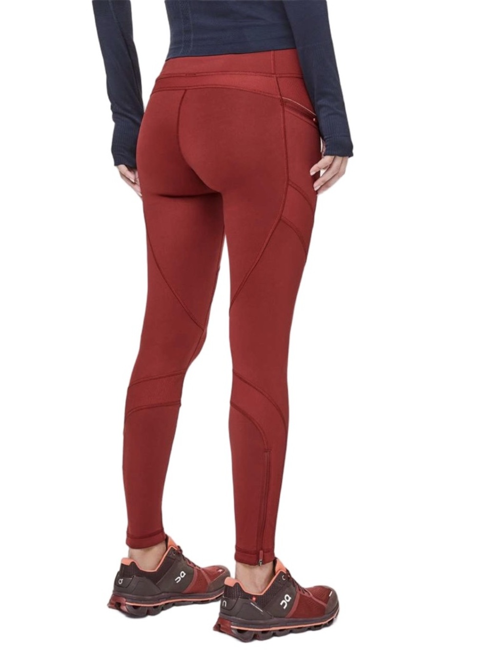 Lululemon Keep The Fleece Tight 28” in Dark Red Sz 10 - Picture 2 of 16